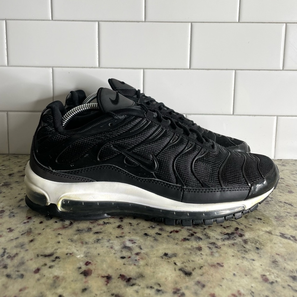 Nike Air Max 97 / Plus Black Anthracite White Men's Size 9.5 AH8144-001